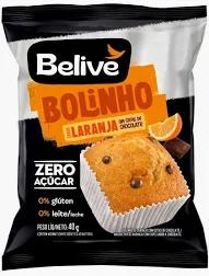 MUFFIN BELIVE 40G LARANJA/GOTA CHOCOLATE