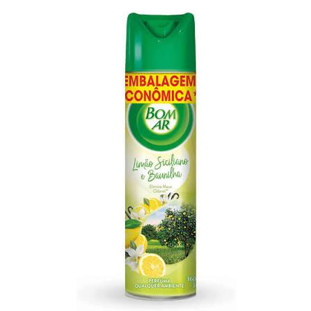 ODORIZ.AMBIENTE BOM AR AERO EMB.ECON.360ML LIMAO SIC. E BAUNILHA
