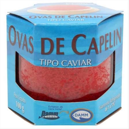 OVAS DE CAPELIN DAMM 100G TIPO CAVIAR VERMELHO