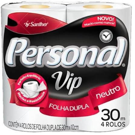 PAPEL HIG.PERSONAL VIP F.D.C/4UN 30MT NEUTRO