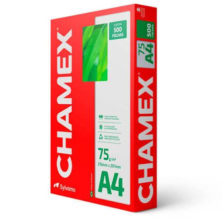 PAPEL SULFITE CHAMEX C/500 FOLHAS A4