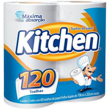 PAPEL TOALHA KITCHEN C/2 ROLOS BRANCA