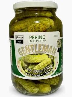PEPINO GENTLEMAN EM CONSERVA VD 300G