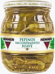PEPINOS HEMMER VD 300G INTEIROS SUAVE