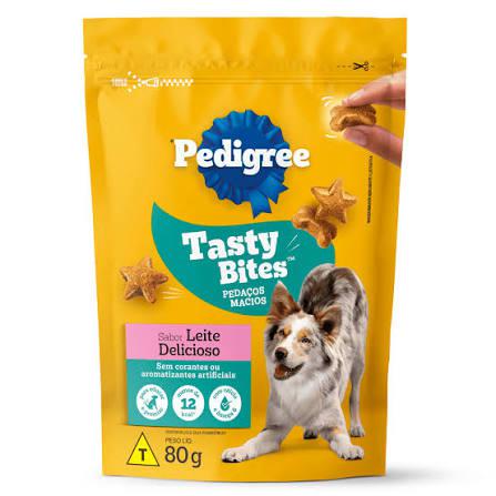 PETISCO P/CAES PEDIGREE 80G TASTY BITES LEITE