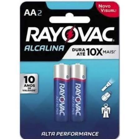 PILHA RAYOVAC ALC.C/2UN (AA) PEQUENA