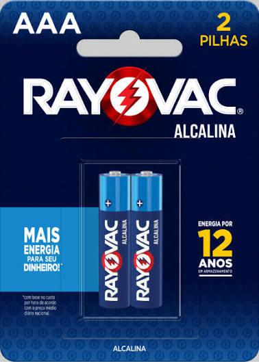PILHA RAYOVAC ALC.C/2UN (AAA) PALITO