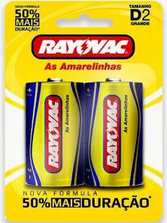 PILHA RAYOVAC AMAR.C/2UN (D) GRANDE