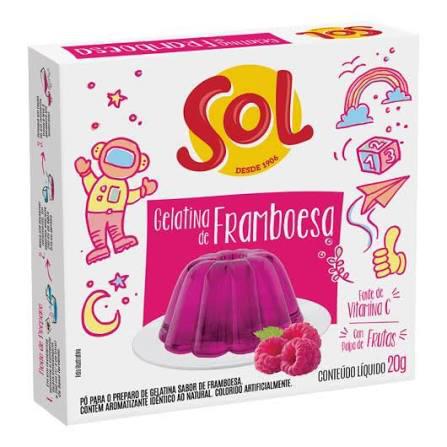 PO P/GELATINA SOL TRAD.35G FRAMBOESA