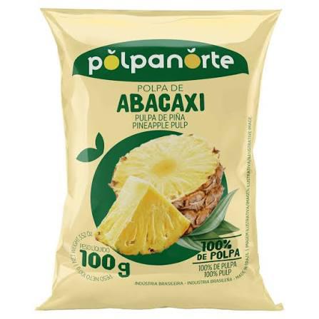 POLPA DE FRUTA POLPANORTE 100G ABACAXI
