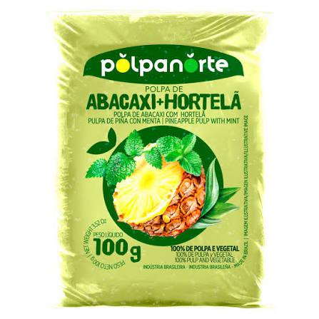POLPA DE FRUTA POLPANORTE 100G ABACAXI C/ HORTELA