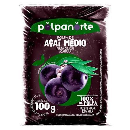 POLPA DE FRUTA POLPANORTE 100G ACAI MEDIO