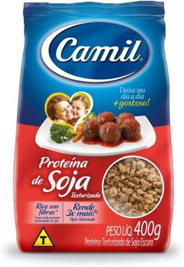 PROTEINA DE SOJA CAMIL 400G TEXTURIZADA ESCURA