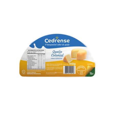 QUEIJO CEDRENSE 410G COLONIAL FRACAO