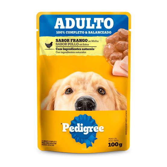 RACAO P/CAES PEDIGREE 100G SACHET AD.FRANGO AO MOLHO