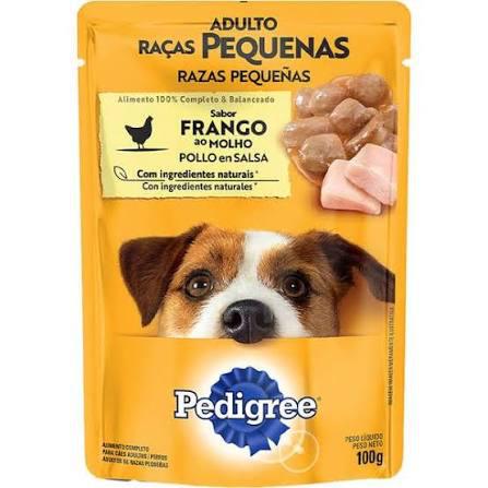 RACAO P/CAES PEDIGREE 100G SACHET AD.RACAS PEQ.FRANGO