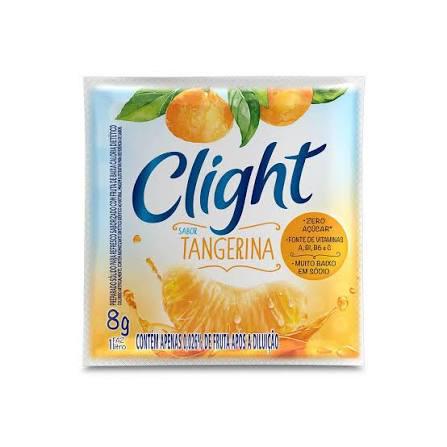 Refresco em Pó Tangerina Zero Açúcar Clight Pacote 8g