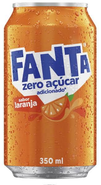 Refrigerante Laranja Zero Adição de Açúcar Fanta Lata 350ml