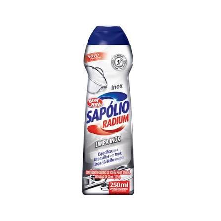 SAPONACEO SAPOLIO RADIUM 250ML/300ML CREMOSO LIMPA INOX