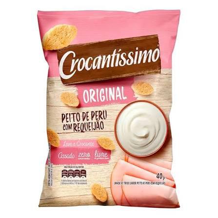SNACK CROCANTISSIMO 40G PEITO DE PERU C/REQUEIJAO