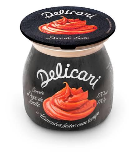 SORVETE DELICARI PT 110G DOCE DE LEITE