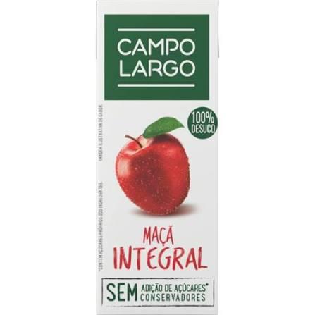 SUCO CAMPO LARGO TP 200ML MACA INTEGRAL