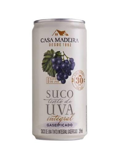 SUCO CASA MADEIRA GASEIFICADO LT 250ML UVA INTEGRAL TINTO
