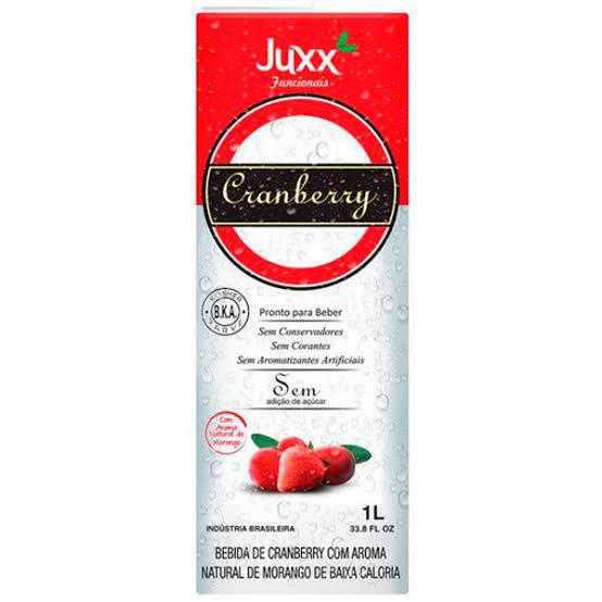 SUCO JUXX CRANBERRY 1L MORANGO ZERO