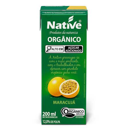 SUCO NATIVE TP 200ML ORGANICO MARACUJA