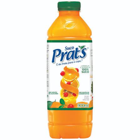 SUCO PRAT'S 900ML LARANJA C/ACEROLA E MACA