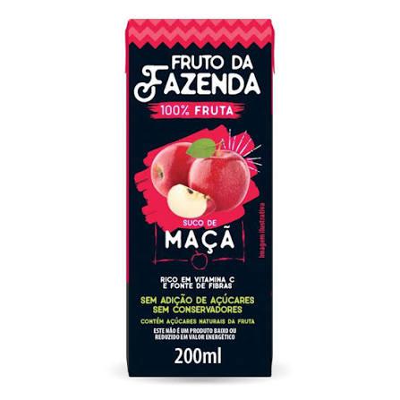 SUCO SUPERBOM 100% FRUTA TP 200ML MACA