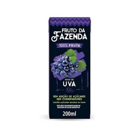 SUCO SUPERBOM 100% FRUTA TP 200ML UVA