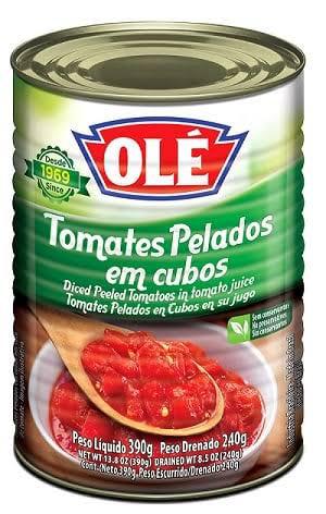 TOMATE PELADO OLE LT 240G CUBOS