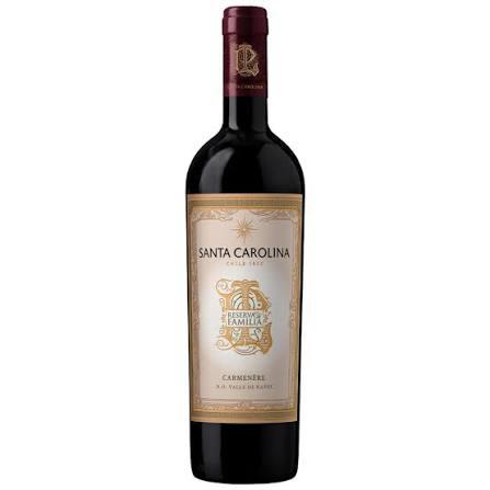 VINHO SANTA CAROLINA 750ML RESERVA DA FAMILIA CARMENERE