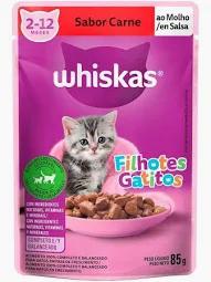 WHISKAS SACHET 85G FILHOTE CARNE