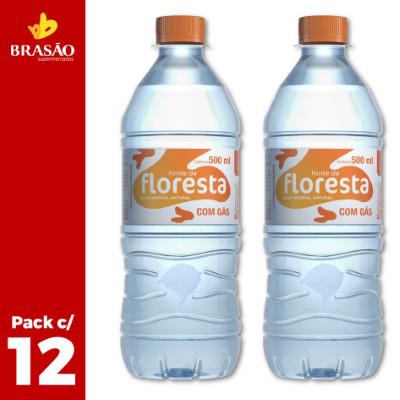 Água Mineral Floresta Com Gás 500ml Pack c/12 Unds