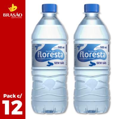 Água Mineral Floresta Sem Gás 500ml Pack com 12