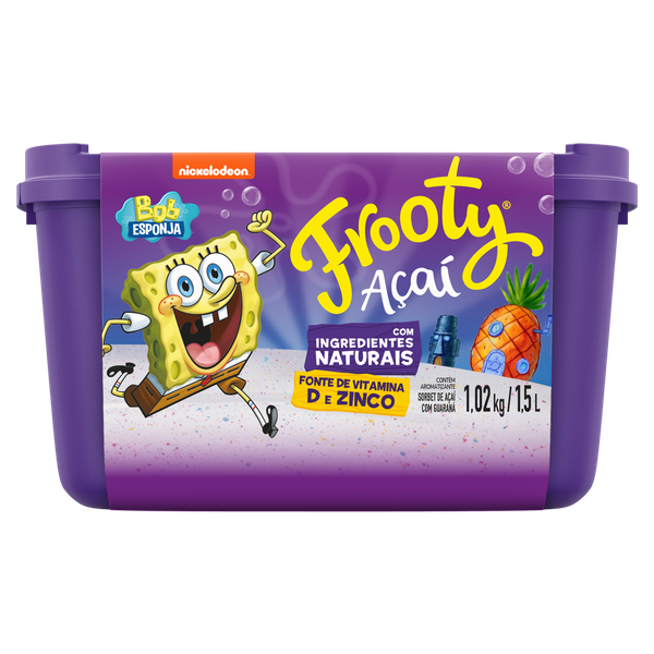 Açai Frooty Bob Esponja 1,5L