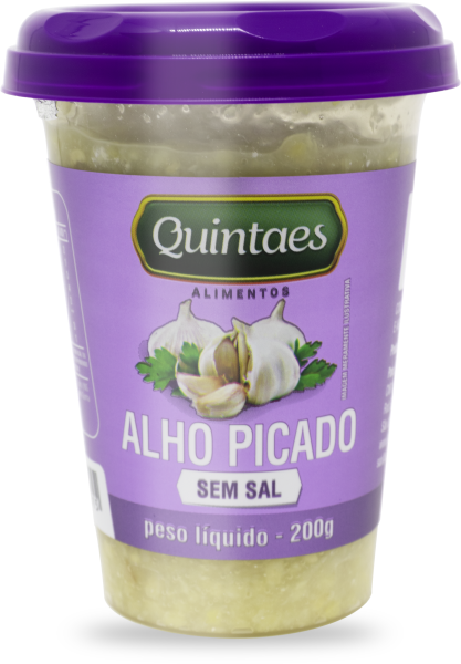 Alho Picado Sem Sal Quintaes 200g