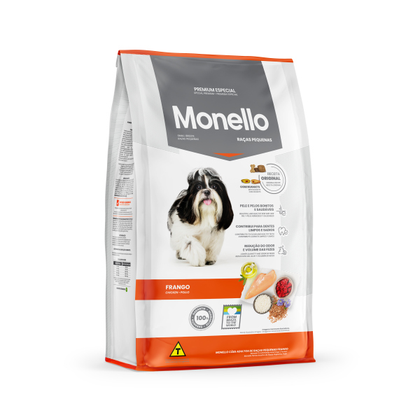 Alimento Cães Monello Raças Pequenas Frango 1kg