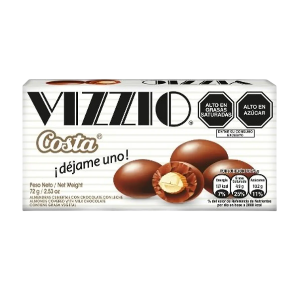 Amendoa C/Chocolate Vizzio 70g (Importação Brasão)