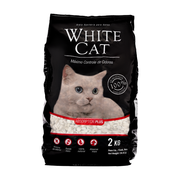 Areia Sanitaria White Cat 2kg