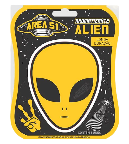 Aromatizante Centralsul Area 51 Alien Amarelo