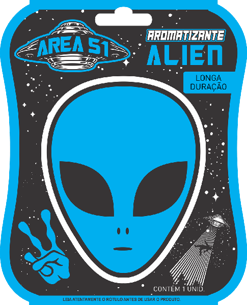 Aromatizante Centralsul Area 51 Alien Azul