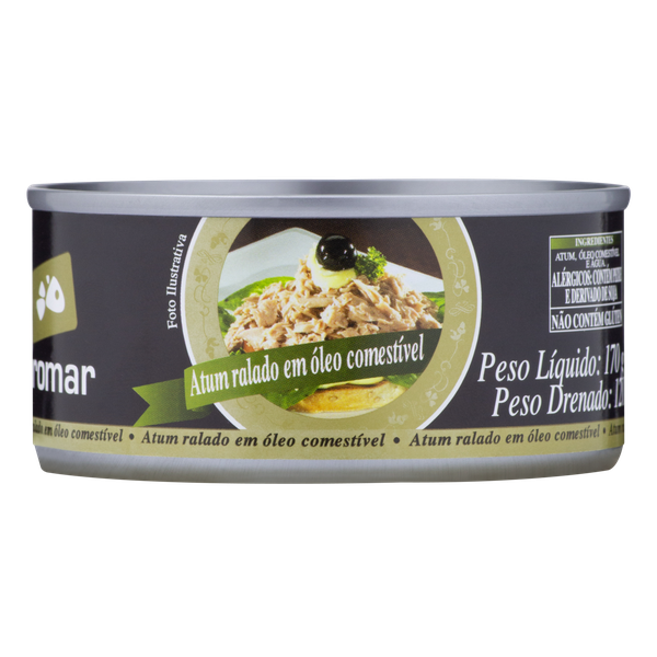 Atum Oromar Ralado Em Óleo 170g