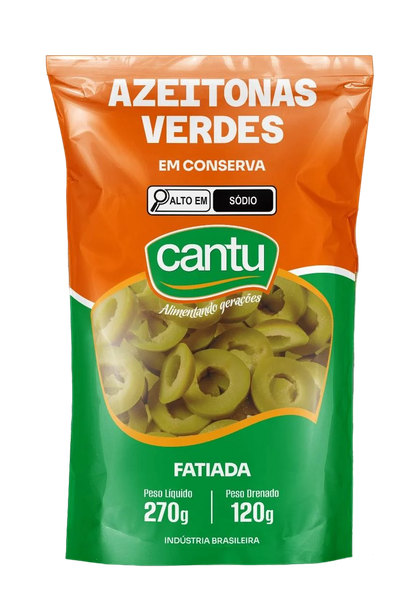Azeitona Verde Fatiada Cantú 120g