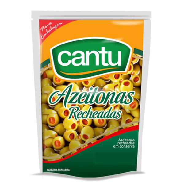 Azeitona Verde Recheada Cantú 120g