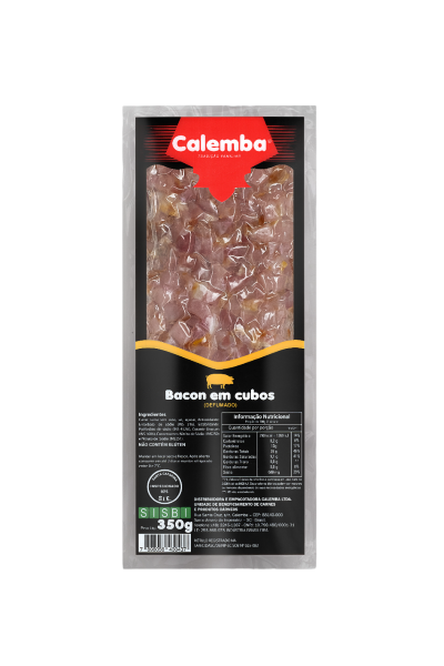Bacon Em Cubos Calemba 350g