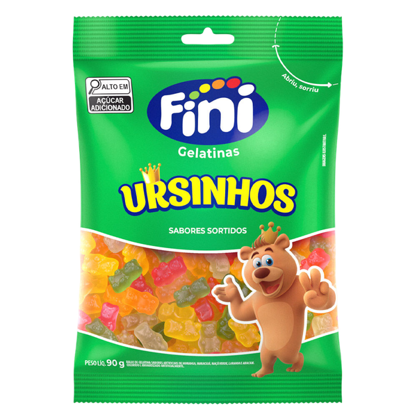 Bala Fini Gelatina Urso Brilho 90g