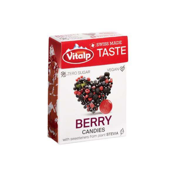 Bala Sem Açúcar Vitalp De Frutas Vermelhas 25g